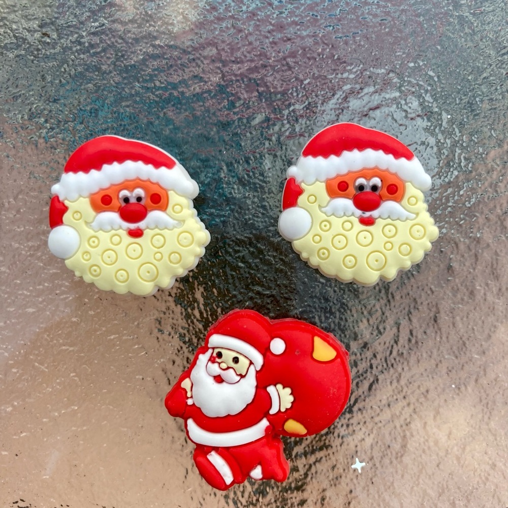Santa Crocs Jibbitz 3 Piece Set